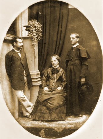 Edgardo Mortara and family in 1880