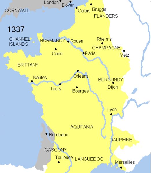 One Hundred Years' War in 1337