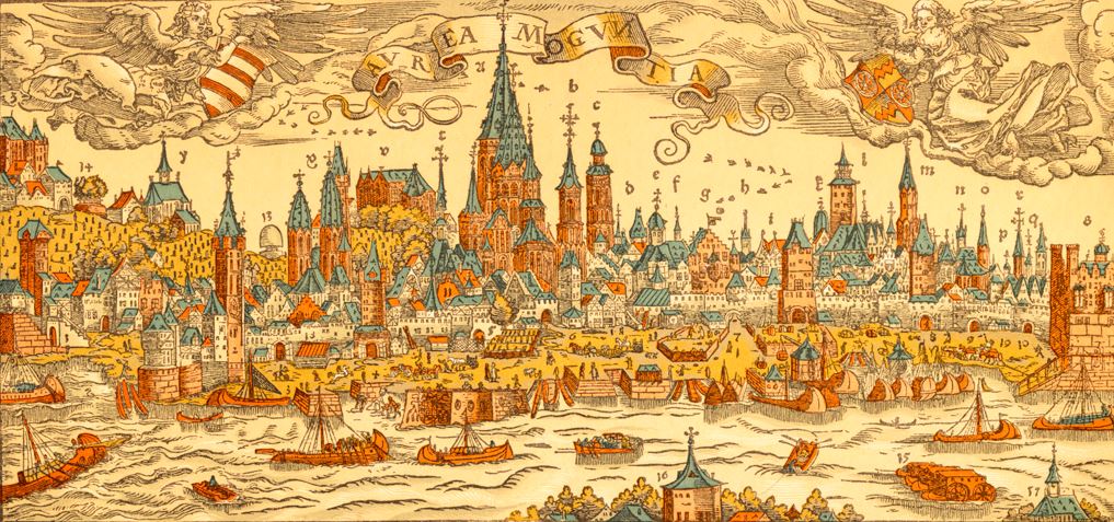 The city of Mainz in medieval times