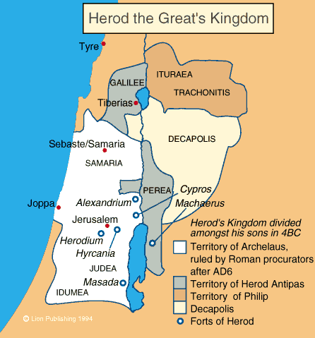 Herod kingdom at his death