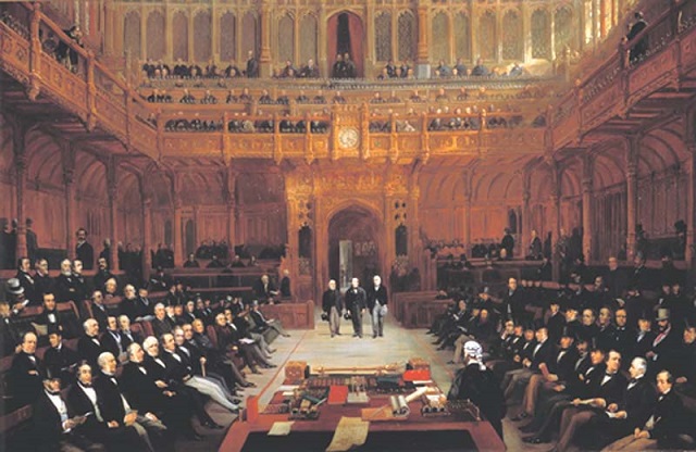 Lionel de Rothschild entering Parliament in 1858