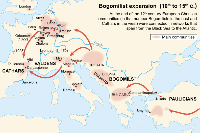 The spread of Bogomilism in Europe