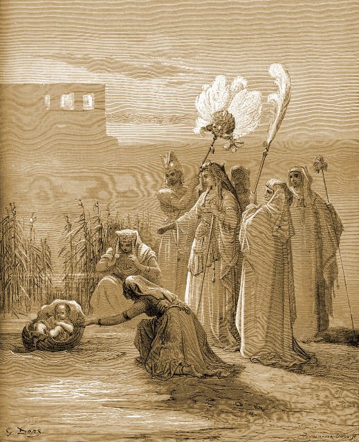 Moses found by Pharaoh's daughter