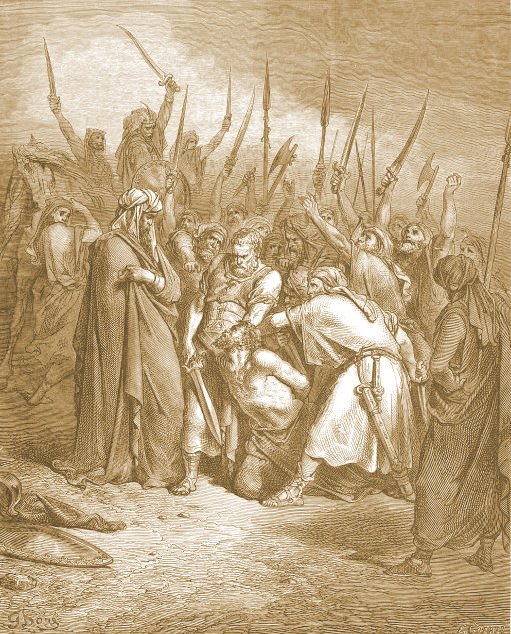 King Saul executes Agag king of Amalek