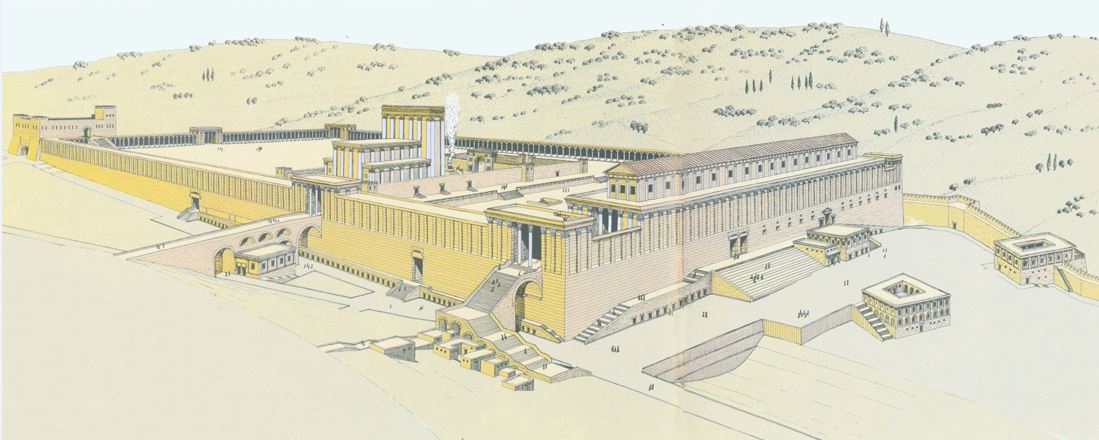 The Second Temple rebuilt by Herod