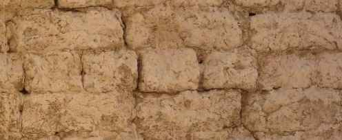 Sun-dried bricks